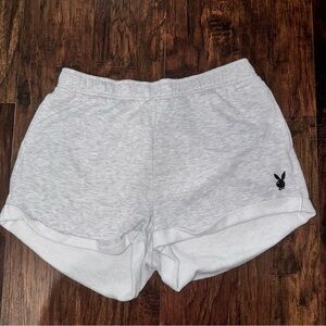 Playboy by Pacsun Bunny Rolled Sweat Shorts